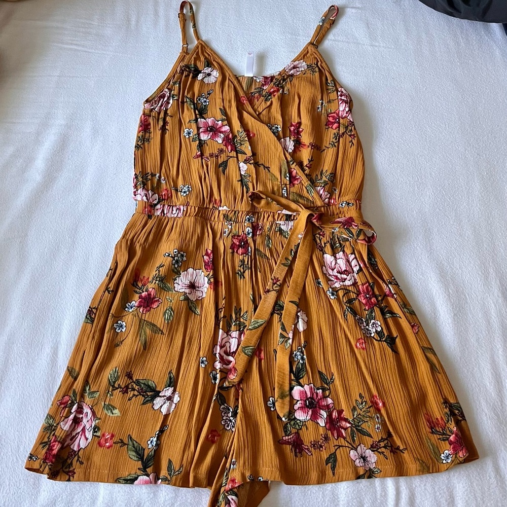 Floral Print Summer Boho Romper
